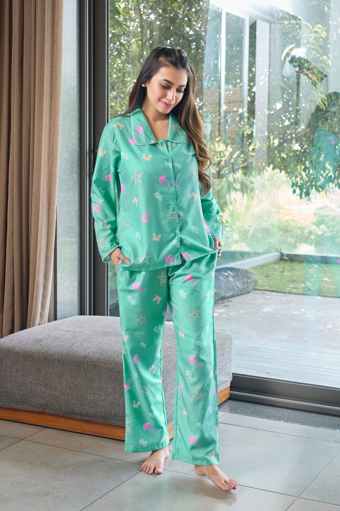Marine Muse β Dreamy Ocean PJ Nightwear For Women