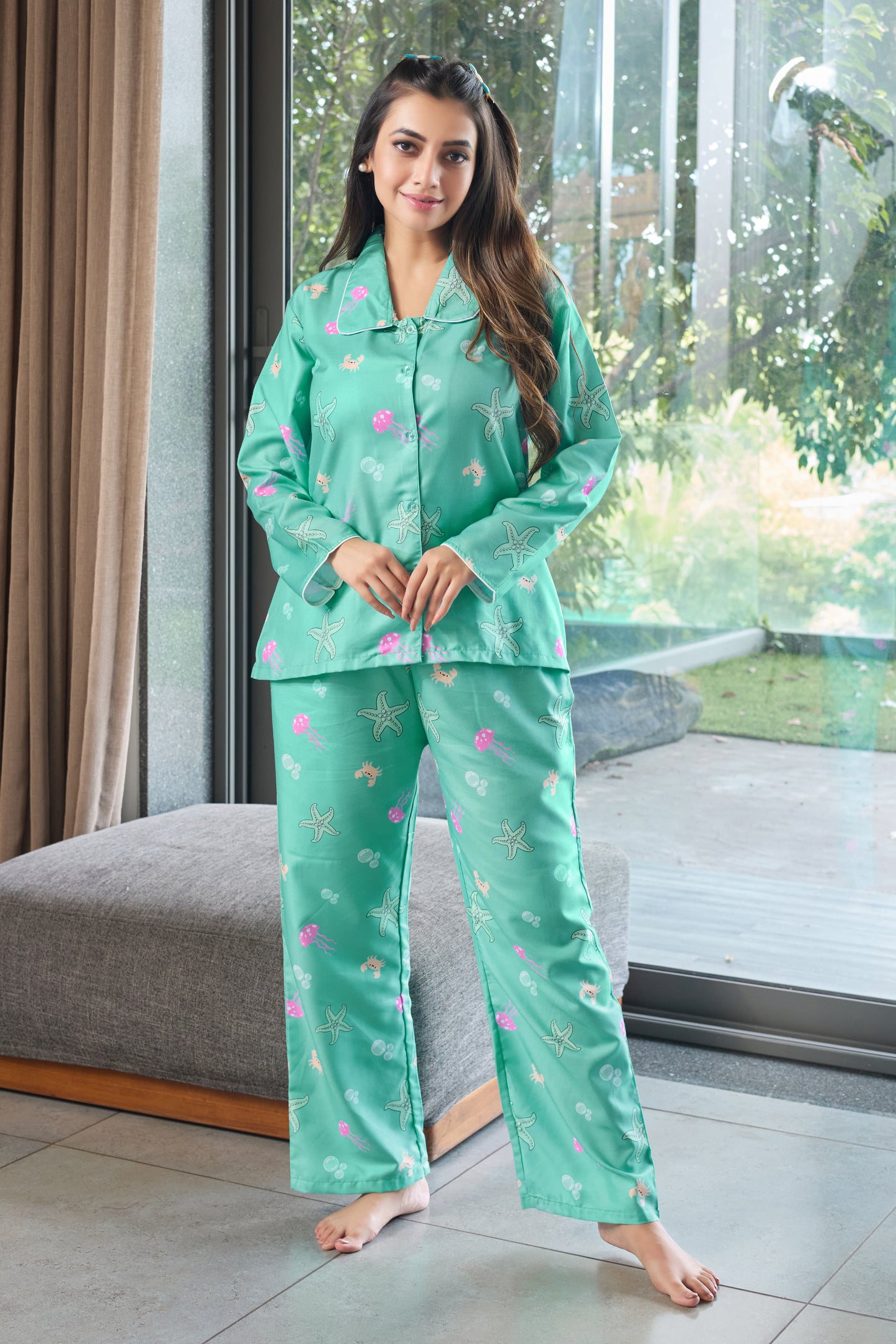 Marine Muse β Dreamy Ocean PJ Nightwear For Women