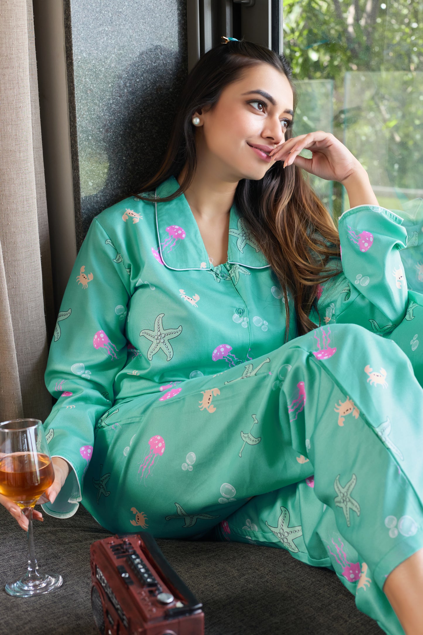 Marine Muse β Dreamy Ocean PJ Nightwear For Women