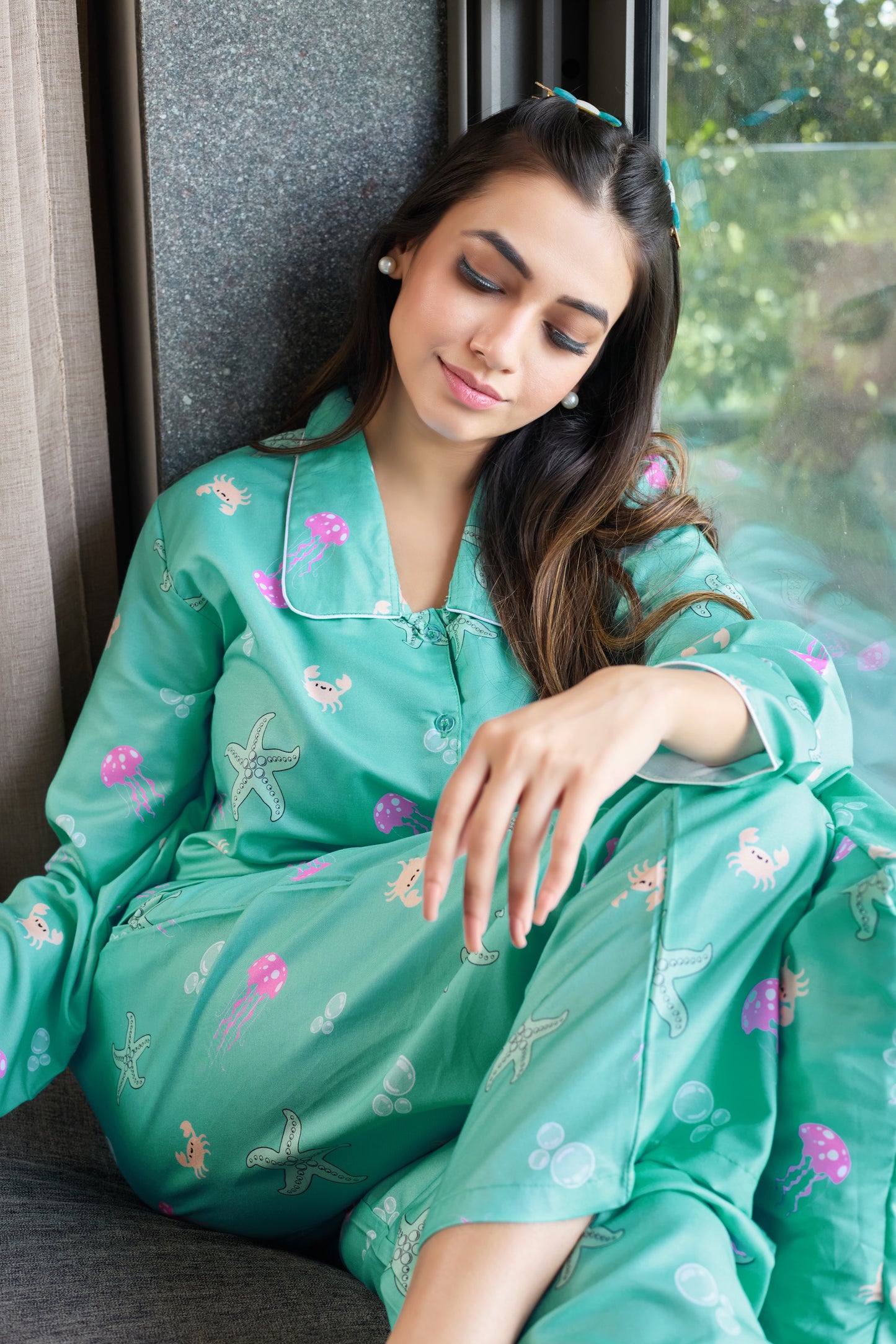 Marine Muse β Dreamy Ocean PJ Nightwear For Women