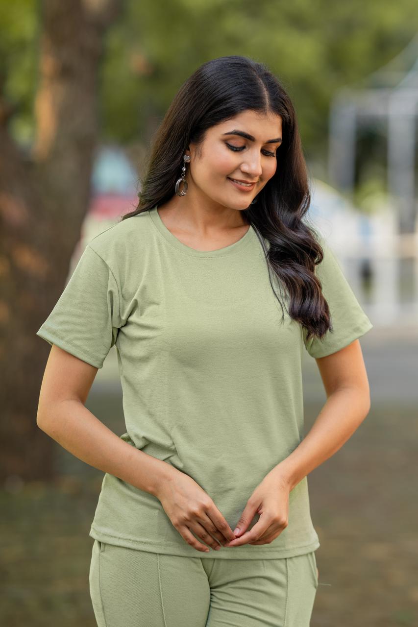 Women's Solid Color Night Suit Set Night Dress,Lounge Wear,Full Pair Set for Women Night Dress