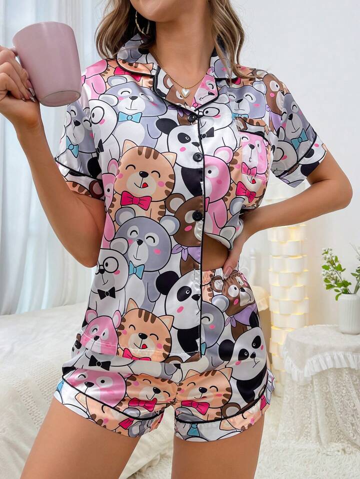 Cute Printed Short Set for Women