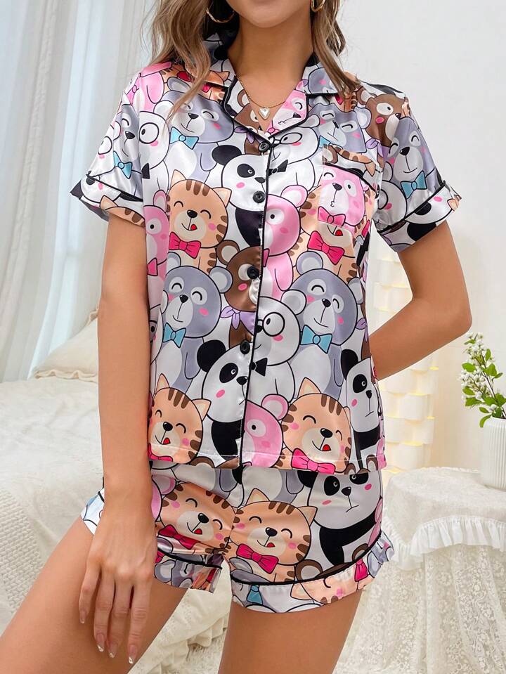 Cute Printed Short Set for Women