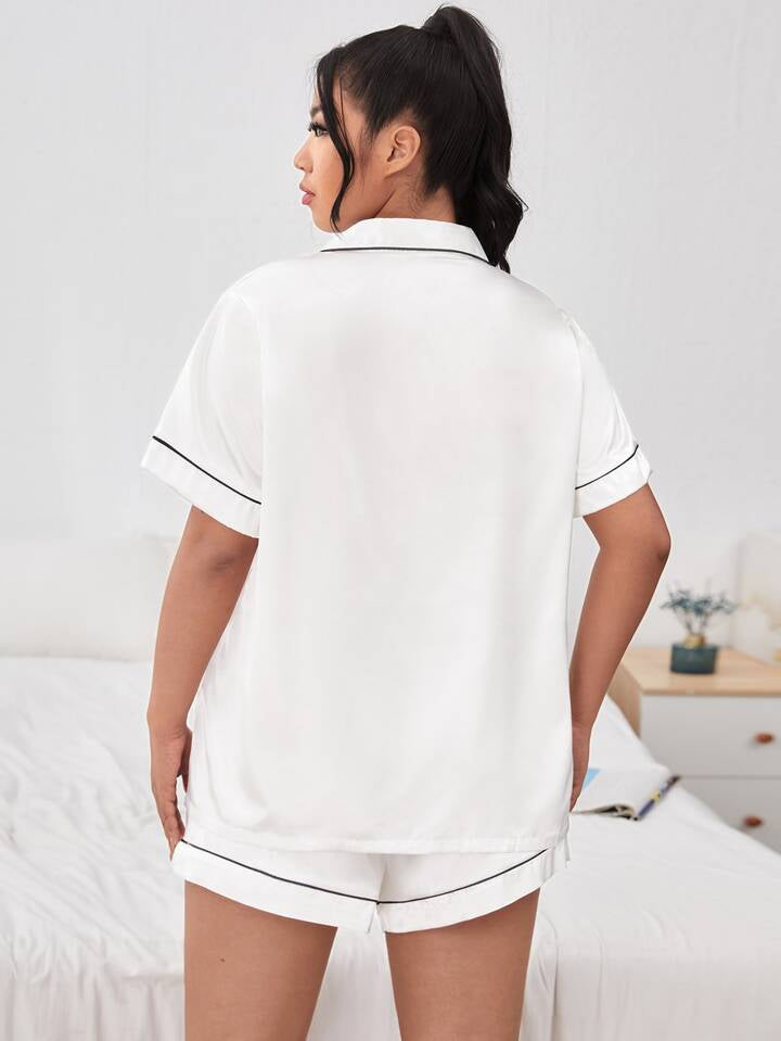 White Cool Short Set for Women
