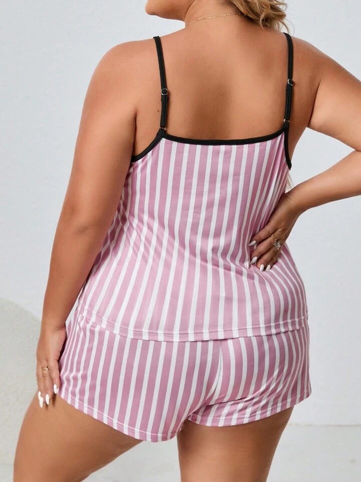 Classy Stripe Short Set for Women
