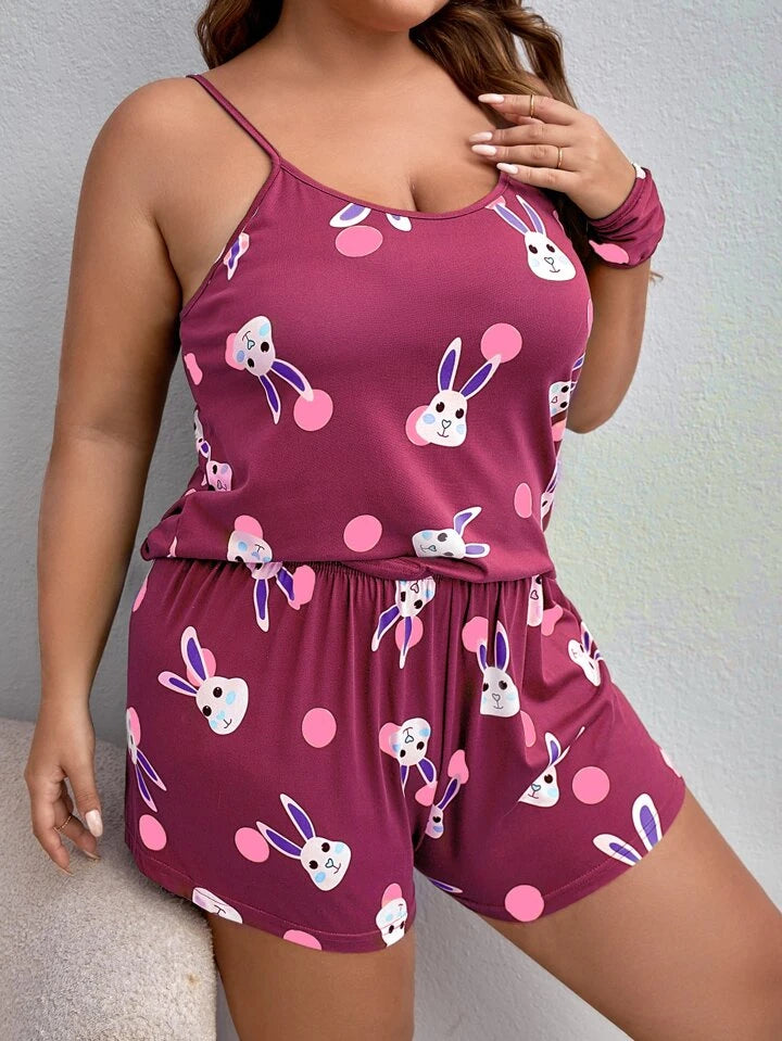 Cute Bunny Short Set for Women
