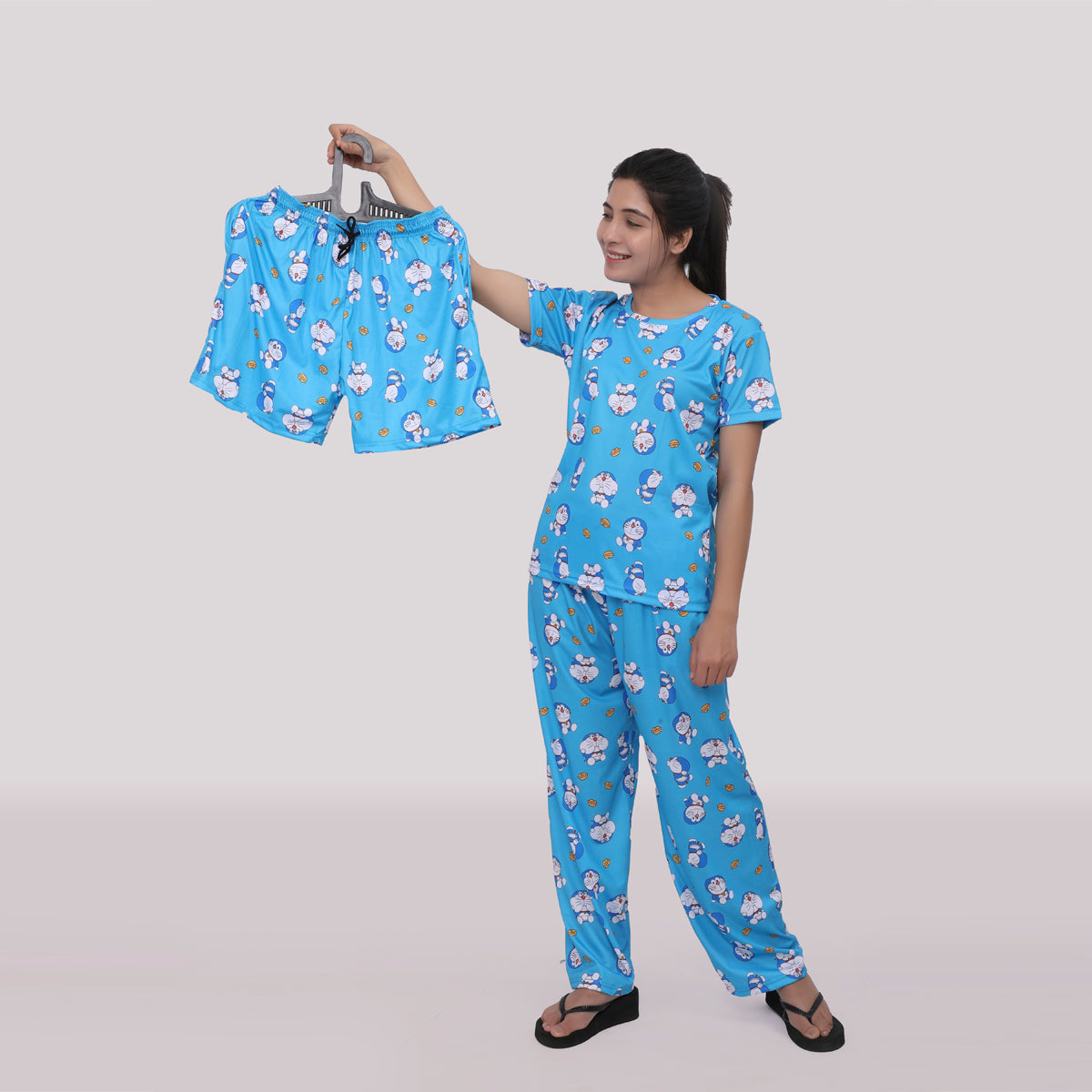 Stylish Printed Night Suit 3 Piece Combo