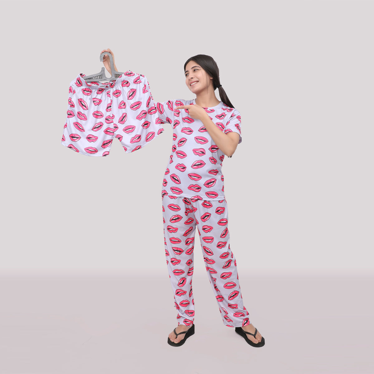 Stylish Printed Night Suit 3 Piece Combo