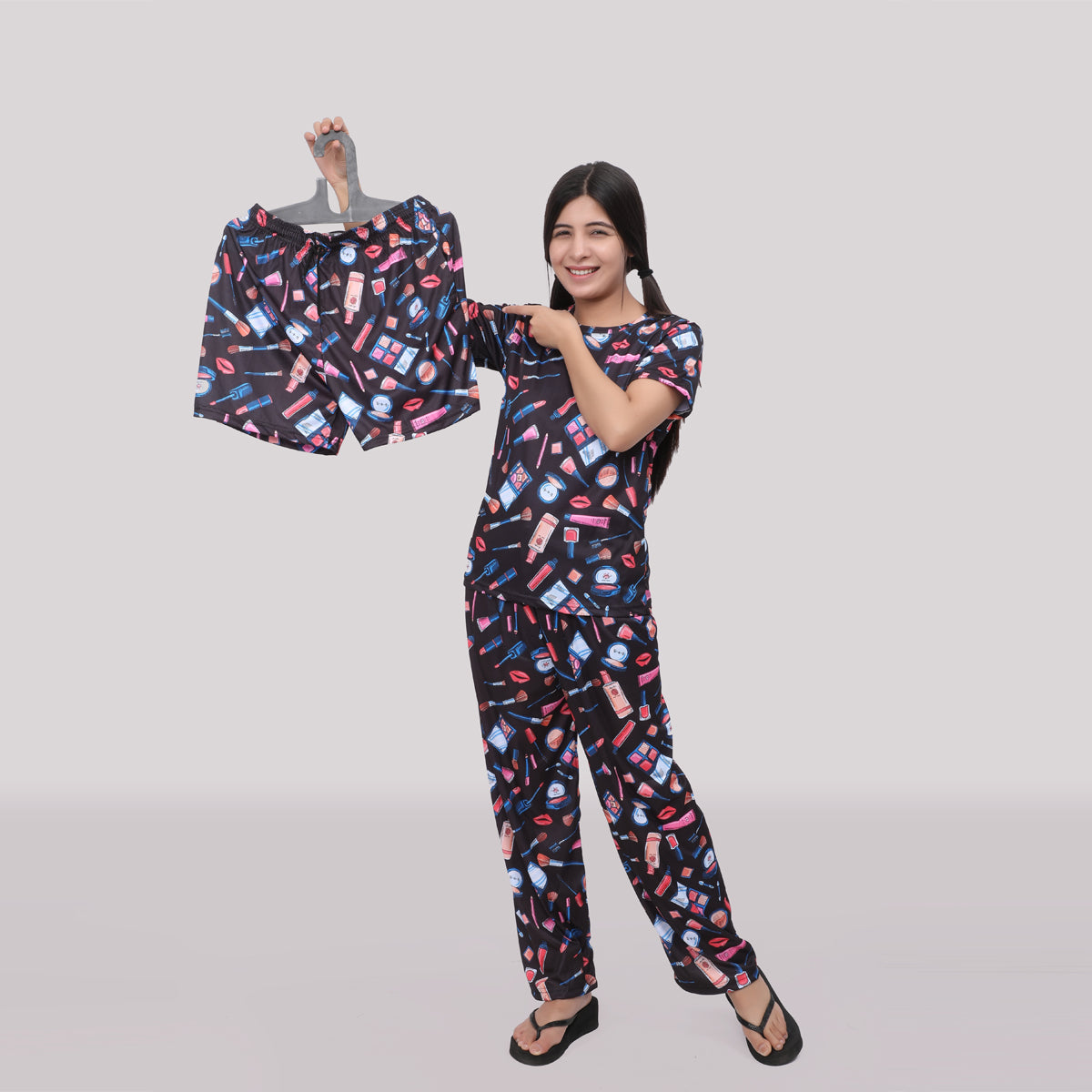 Stylish Printed Night Suit 3 Piece Combo