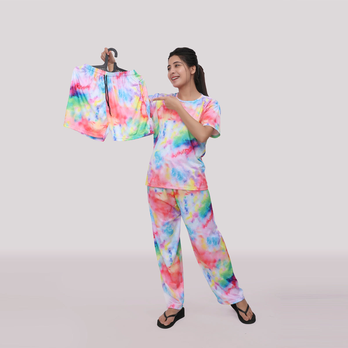 Stylish Printed Night Suit 3 Piece Combo