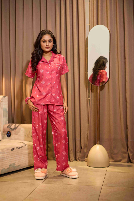 Trendy Women’s Rayon Nightwear Set