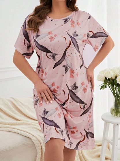 Floral Print Nighty for Women