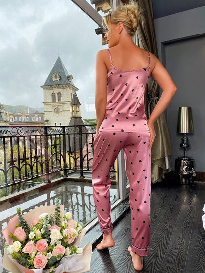 Women's Trending Pajama Sets with heart Pattern